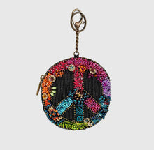 Load image into Gallery viewer, Make Peace Coin Purse/Key Fob
